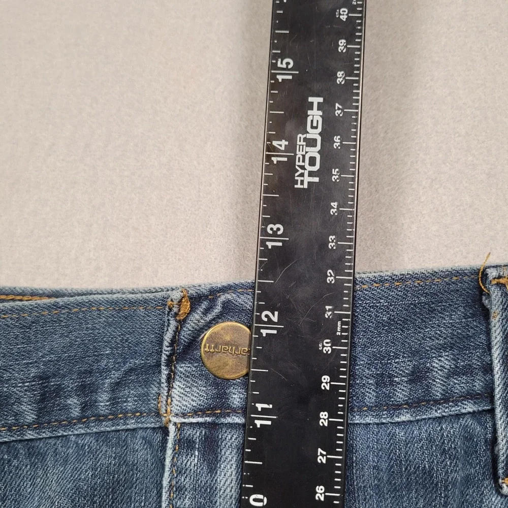 Carhartt Mens Relaxed Fit Straight Leg Blue Jeans 38x34 Grunge Work 101483-968